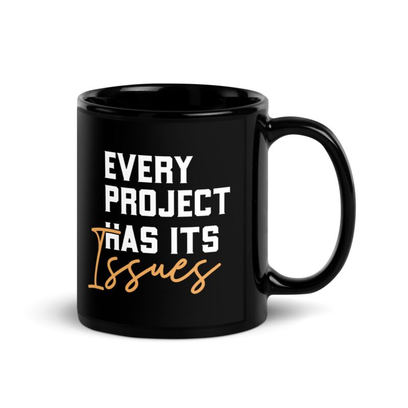 Black Glossy Mug "Jira sayings"