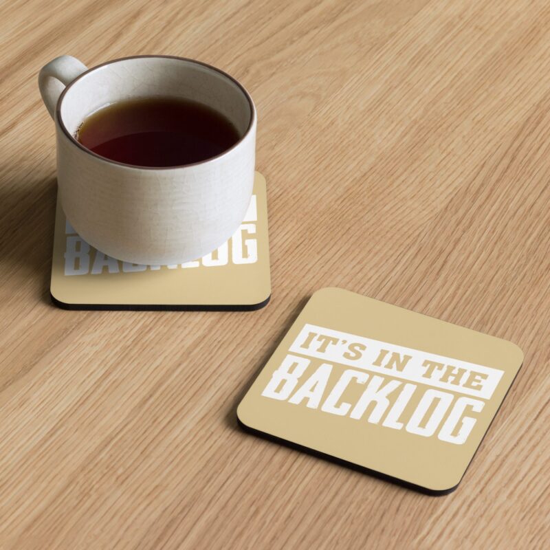 Cork-back coaster "Jira sayings"