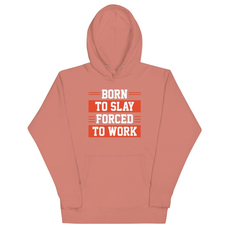 Unisex Hoodie "Forced to work" - Image 4