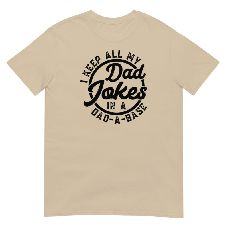 I keep all my dad jokes in a dad a base T-Shirt - Image 3