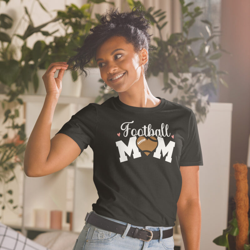 Football Mom Tee Gift to Mother T-Shirt - Image 2