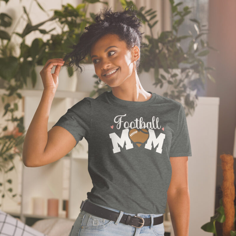 Football Mom Tee Gift to Mother T-Shirt - Image 5