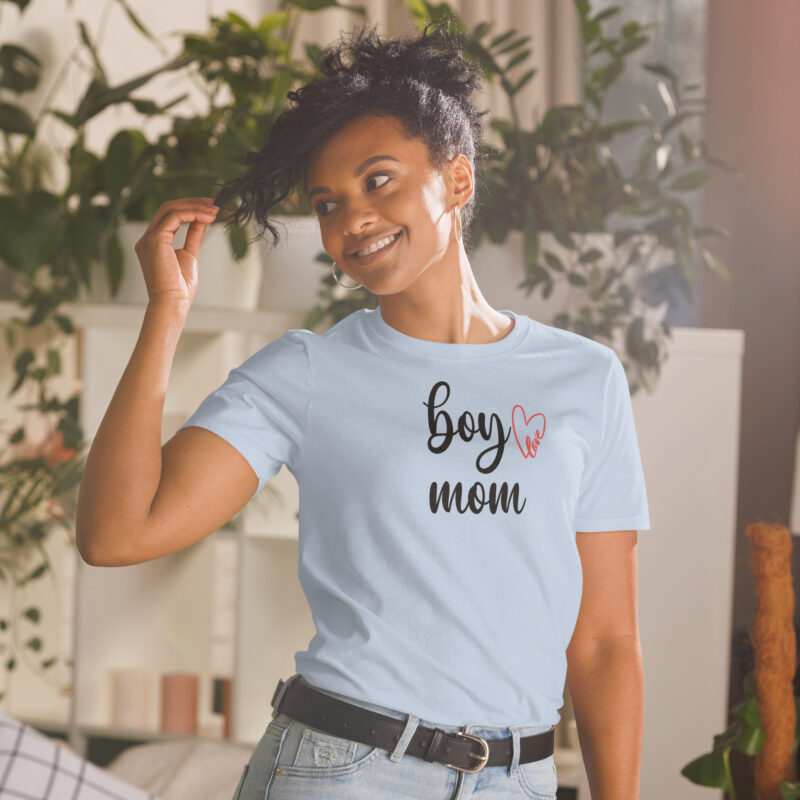 Mom boy Shirt  Gift to Mother T-Shirt - Image 4