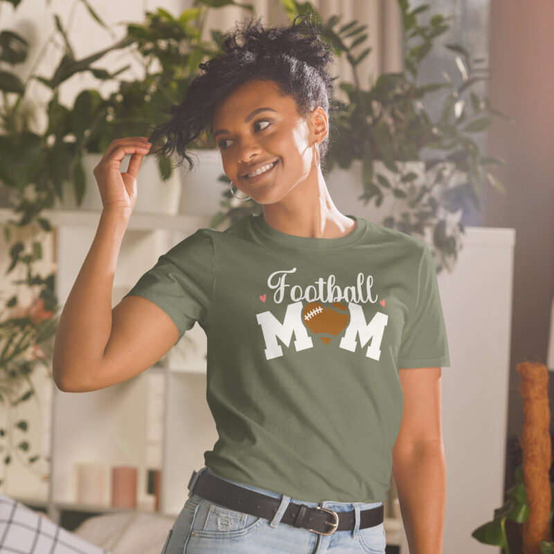 Football Mom Tee Gift to Mother T-Shirt - Image 6