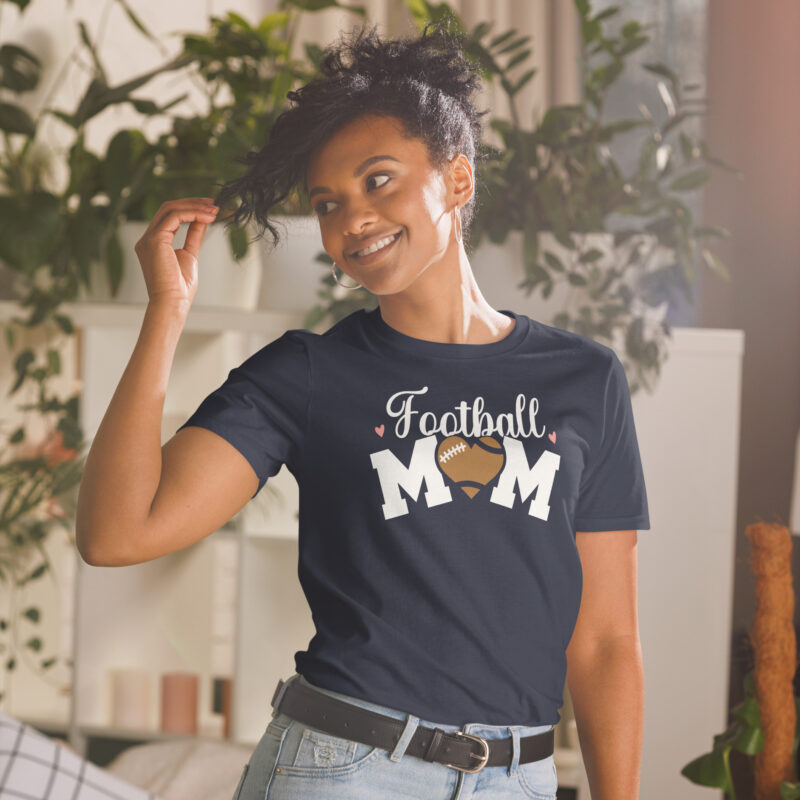 Football Mom Tee Gift to Mother T-Shirt - Image 3