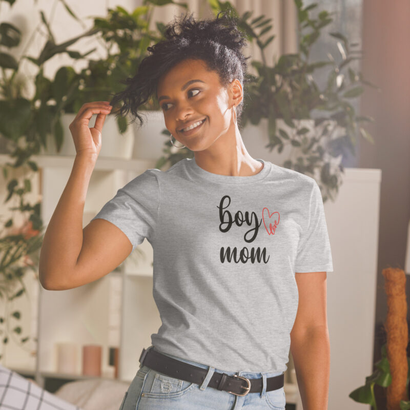 Mom boy Shirt  Gift to Mother T-Shirt - Image 5